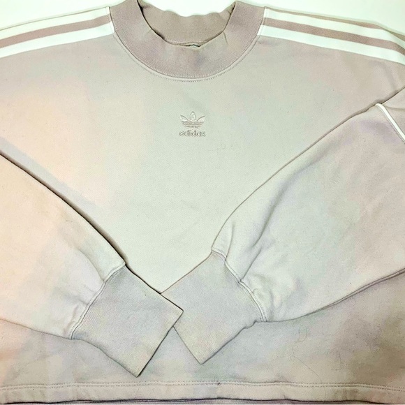 Adidas Original Women’s Cropped Sweatshirt in Ice Purple/Lilac Si… - Picture 6 of 11